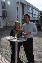 Dr. Laura Hartmann und Prof. Christian Hackenberger