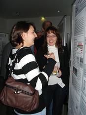 Anne Wartenberg  (Teilprojekt C4, AG Oschkinat) und Katharina Koschek (Teilprojekt B4, AG Rademann)